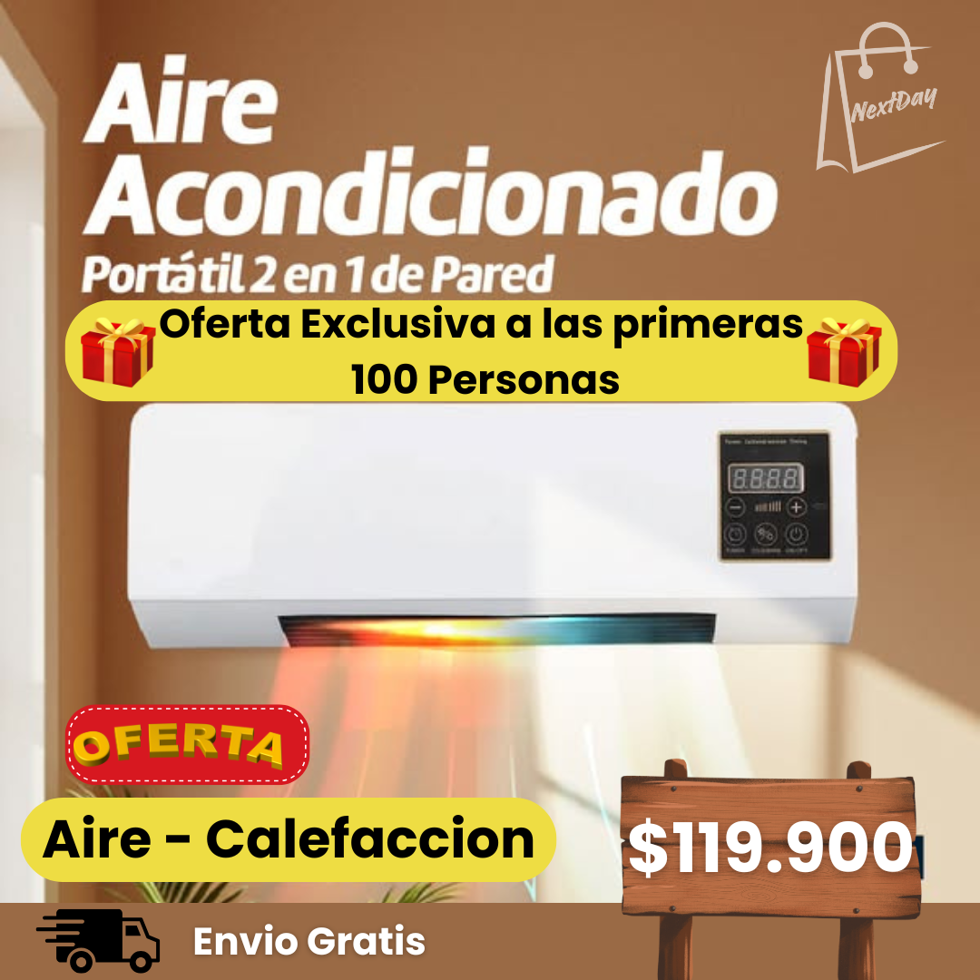 AIRE ACONDICIONADO 2 EN 1 (AIRE-CALEFACCION)
