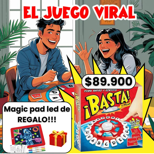 Juego viral ¡Basta Cool! + Magic Pad Led GRATIS 🎁