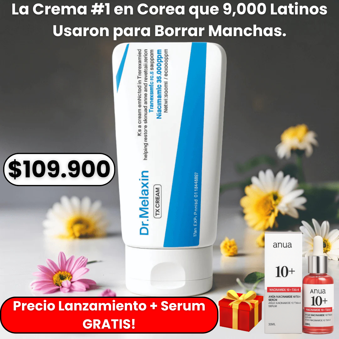 Dr.Melaxin TX-Crema 30ml + Serum Anua Skin Care GRATIS🎁