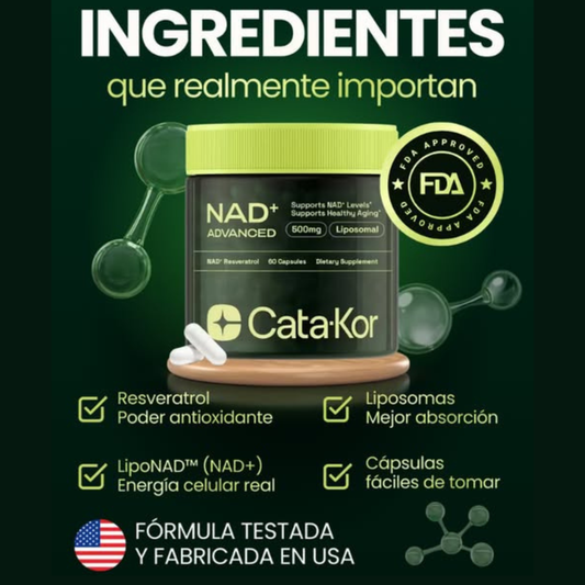 Cata-Kor NAD+ Ultimate con resveratrol