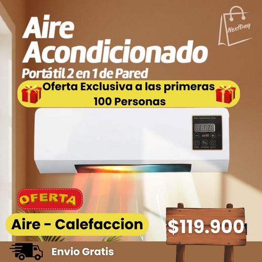 AIRE ACONDICIONADO 2 EN 1 (AIRE-CALEFACCION)
