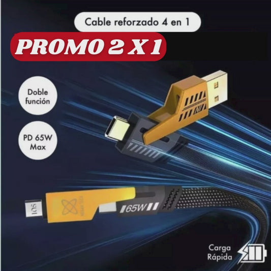 Cable Reforzado Usb C ”ChargeFlex Pro®” - Conexión rápida, durabilidad extrema